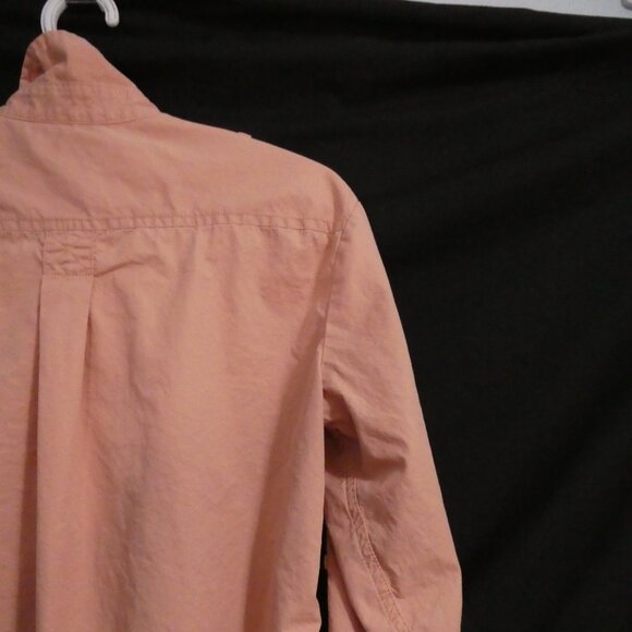 JOE FRESH medium Pink Button-Up Shirt With Shoulder & Sleeve Roll Tabs & Pockets - Picture 12 of 15